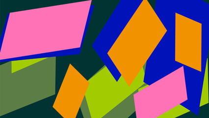 Fantasy messy doodle geometric shapes background. Abstract card, layout.