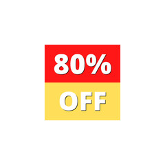 80% OFF with red and yellow square design online discount