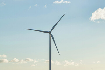 wind turbine in field