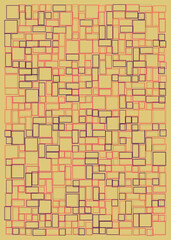 Offset Quads generative art background art illustration