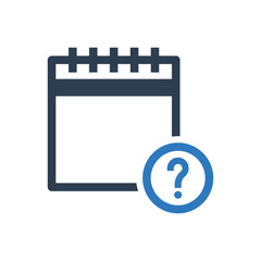 Fototapeta premium Notes question icon - note icon