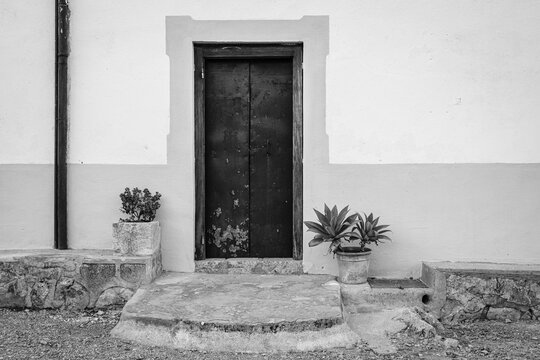 Side Door Maristela Hermitage, Fita Del Ram, Esporles, Mallorca, Balearic Islands, Spain