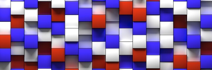 Fototapeta na wymiar Background of cubes. Geometric structure. 3D visualization