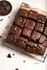 Chocolate brownie dessert