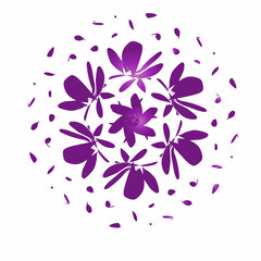 abstract floral background gradient element for texture or pattern