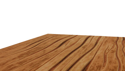 Perspective view of wood texture background with old natural pattern. Wooden table. 3D render illustration.