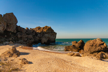 Fototapeta na wymiar Sea. Crimea. General's beaches.