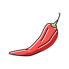 chili pepper color icon vector illustration