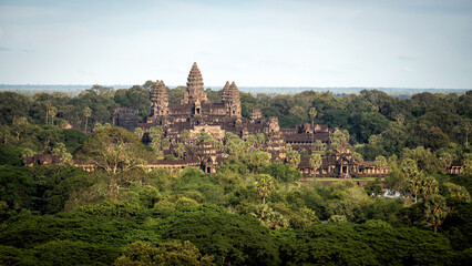 Fototapeta na wymiar Aerial view of Angkor Wat temple, Siem Reap, Cambodia.