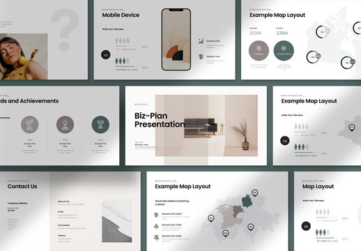 A7 Business Plan Presentation Layout