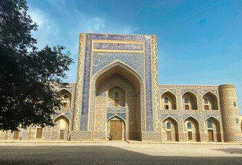 Fototapeta na wymiar detail of a mosque in Bukhara Uzbekistan 