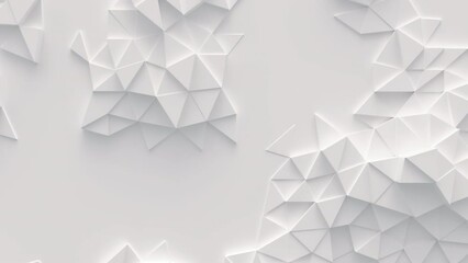 Abstract motion background from random moving triangles, seamless loop animation - Powered by Adobe