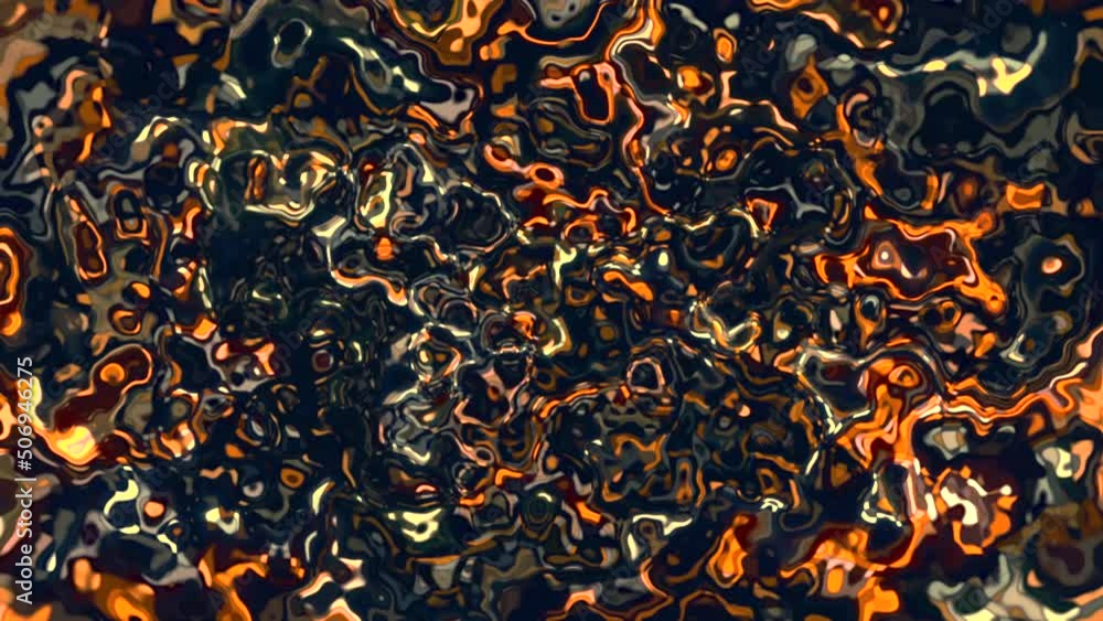 Aufkleber plasma liquid with shimmering moving texture. motion. slowly bubbling plasma fluid. background with 