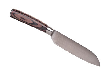 small professional knife for vegetables and work in the kitchen isolated on white