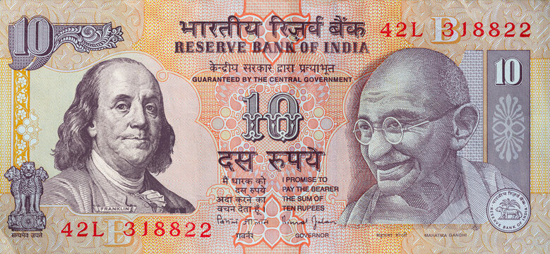 10 sales rupee note