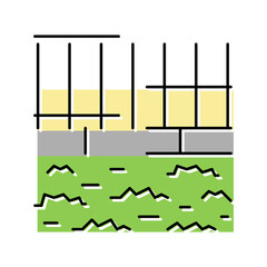 park grass color icon vector illustration