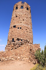 Fototapeta na wymiar Watch tower at Grand Canyon