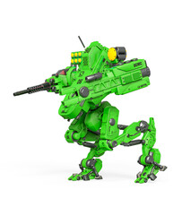 combat mech is running