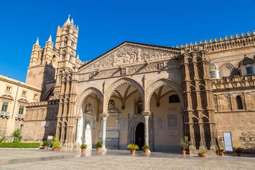 Fotobehang Palermo Cathedral in Palermo © Sergii Figurnyi
