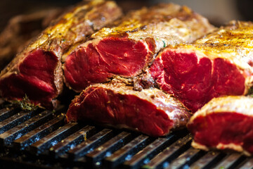 Raw Whole Rib Eye Meat