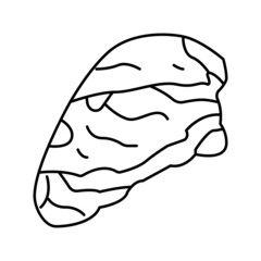 chuck beef meat line icon vector illustration