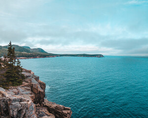 cliffs and the sea