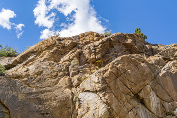 rocks and sky