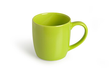  Empty green tea cup isolated