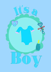 Poster for babies with phrase  
