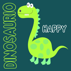 cute vector illustration dinosaur