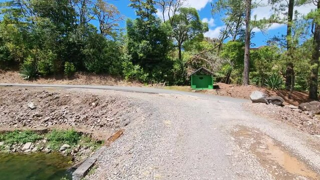 Panama Boquete, canal that flows into forced pipeline