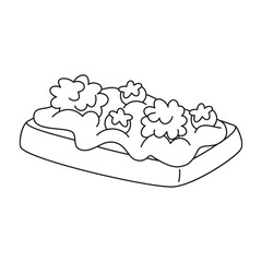 Isolated healthy food Vegeteables, fruits and protein Vector illustration