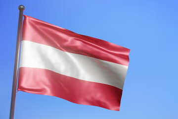 Fototapeta na wymiar 3d rendering illustration of Austria flag