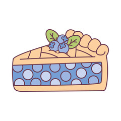 Isolated fruit pie Desseert icon Vector illustration