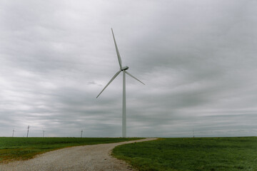 wind turbine in the field