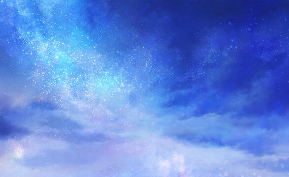 星空の風景イラスト