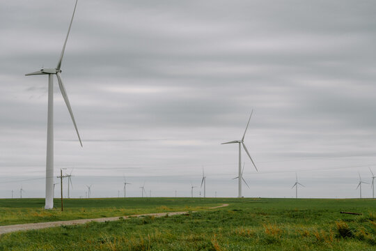 wind turbine in the field