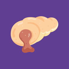 Isolated arequipe cake Dessert icon Vector illustration