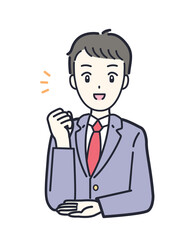 なるほどと納得する男子学生のイラスト素材