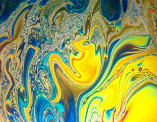 Psychedelic background. Universe of Flowers. Concept Art Design. Multicolored background, abstract pattern