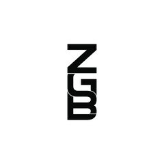 zgb letter original monogram logo design