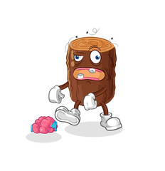 log zombie character.mascot vector