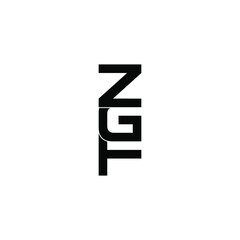 zgf letter original monogram logo design