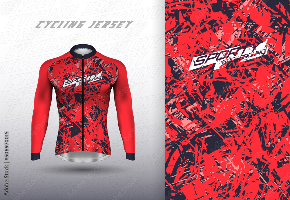 Canvas Prints Vector premium cycling jersey design.