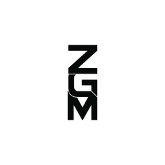 zgm letter original monogram logo design