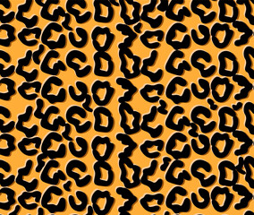 Leopard print pattern vector background