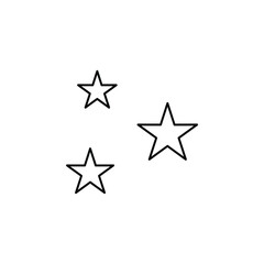 Obraz premium Stars, Night Thin Line Icon Vector Illustration Logo Template. Suitable For Many Purposes.