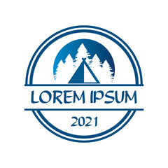 camping logo , adventure logo vector