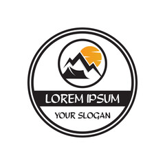 camping logo , adventure logo vector