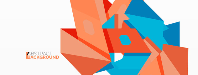 Abstract line and triangle background. Creative geometric abstract backdrop. Business template for wallpaper, banner, background or landing